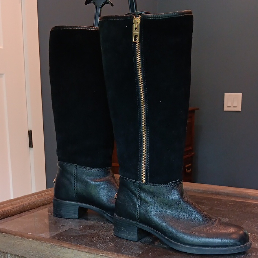 Coach Black Heeled Boots - Picture 4 of 7